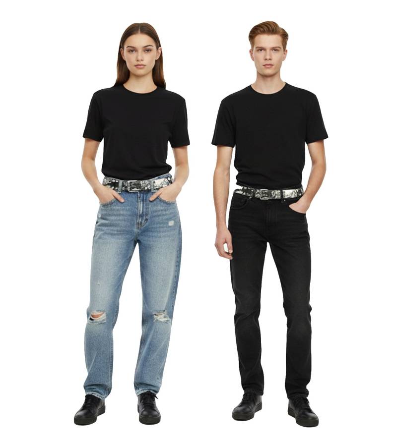 ACDC Gürtel von einer australische Rockband Leder-Gürtel verstellbarer Freizeit-Gürtel Schwarz ACDC Gürtel von einer australische Rockband Leder-Gürtel verstellbarer Freizeit-Gürtel Schwarz von BioworldMerch