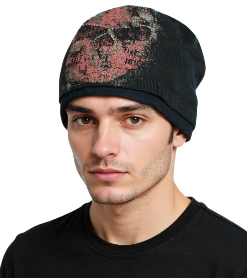 Alchemy England Beanie doppellagige Gothic-Mütze mit Totenkopf Strick-Mütze KC170309ALC Schwarz Alchemy England Beanie doppellagige Gothic-Mütze mit Totenkopf Strick-Mütze KC170309ALC Schwarz von BioworldMerch