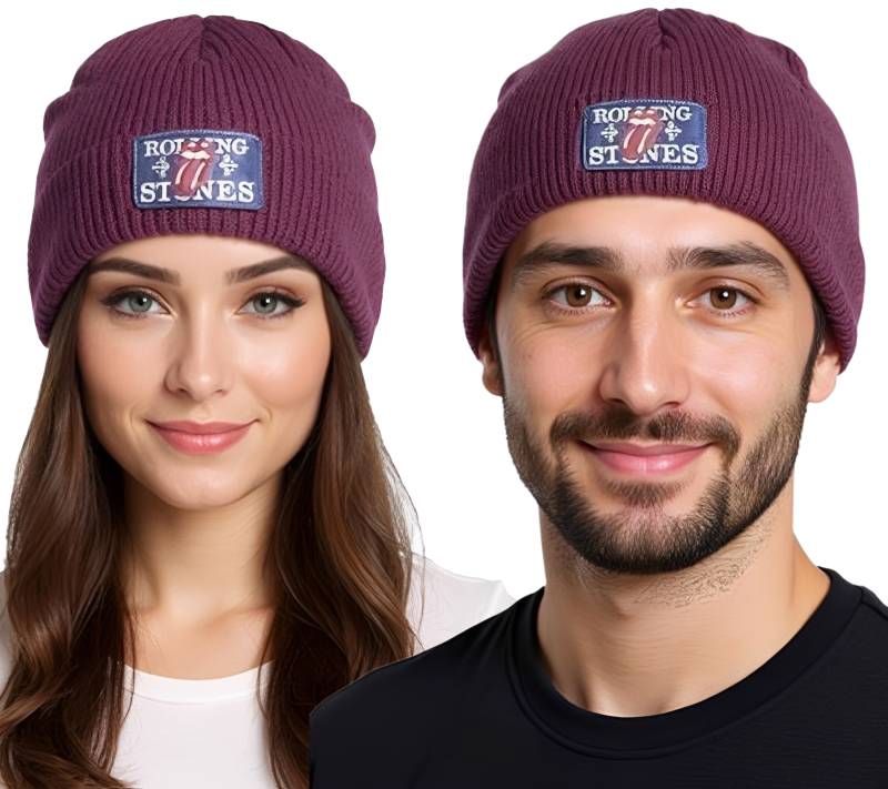 Beanie "Rolling Stones" kuschelige Herbst-Mütze gemütlicher Strick-Beanie Fan-Artikel KC100589RST Weinrot/Blau Beanie "Rolling Stones" kuschelige Herbst-Mütze gemütlicher Strick-Beanie Fan-Artikel KC100589RST Weinrot/Blau von BioworldMerch