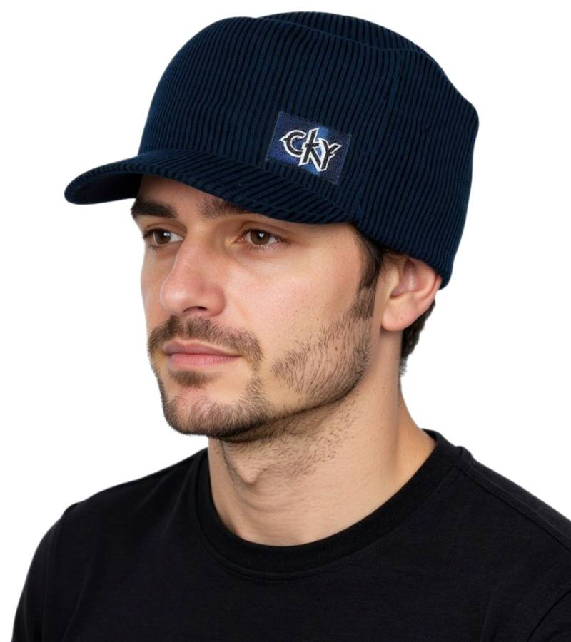 CKY Rockband Schirm-Beanie mit Band-Stickerei Strick-Mütze Fan-Beanie KC101775CKY Schwarz von BioworldMerch