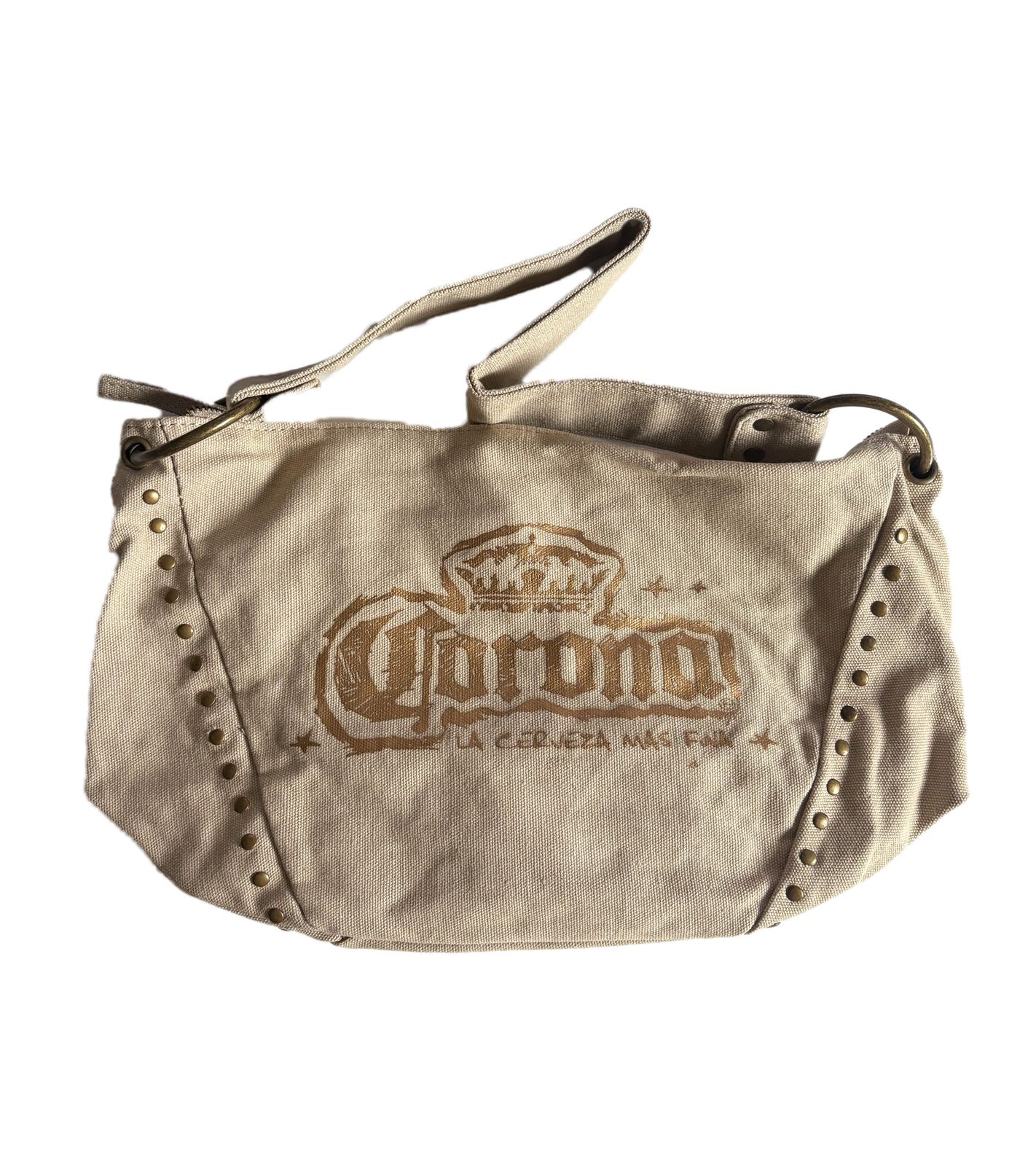 Corona Bier Canvas Schulter-Tasche kleiner Shopper Fan-Artikel Canvas Tasche 34x21 cm Beige/Braun Corona Bier Canvas Schulter-Tasche kleiner Shopper Fan-Artikel Canvas Tasche 34x21 cm Beige/Braun von BioworldMerch