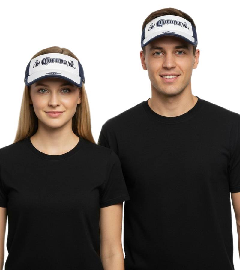 Corona Extra Unisex Visor-Cap stylische Baumwoll-Cap Sonnen-Blende Weiß Corona Extra Unisex Visor-Cap stylische Baumwoll-Cap Sonnen-Blende Weiß von BioworldMerch