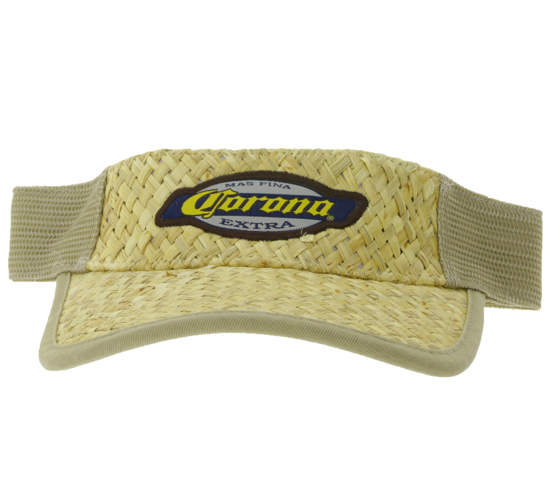 Corona Extra Unisex Visor-Cap stylische Sommer-Cap Sonnen-Blende mit Stroh 5369COR Beige Corona Extra Unisex Visor-Cap stylische Sommer-Cap Sonnen-Blende mit Stroh 5369COR Beige von BioworldMerch