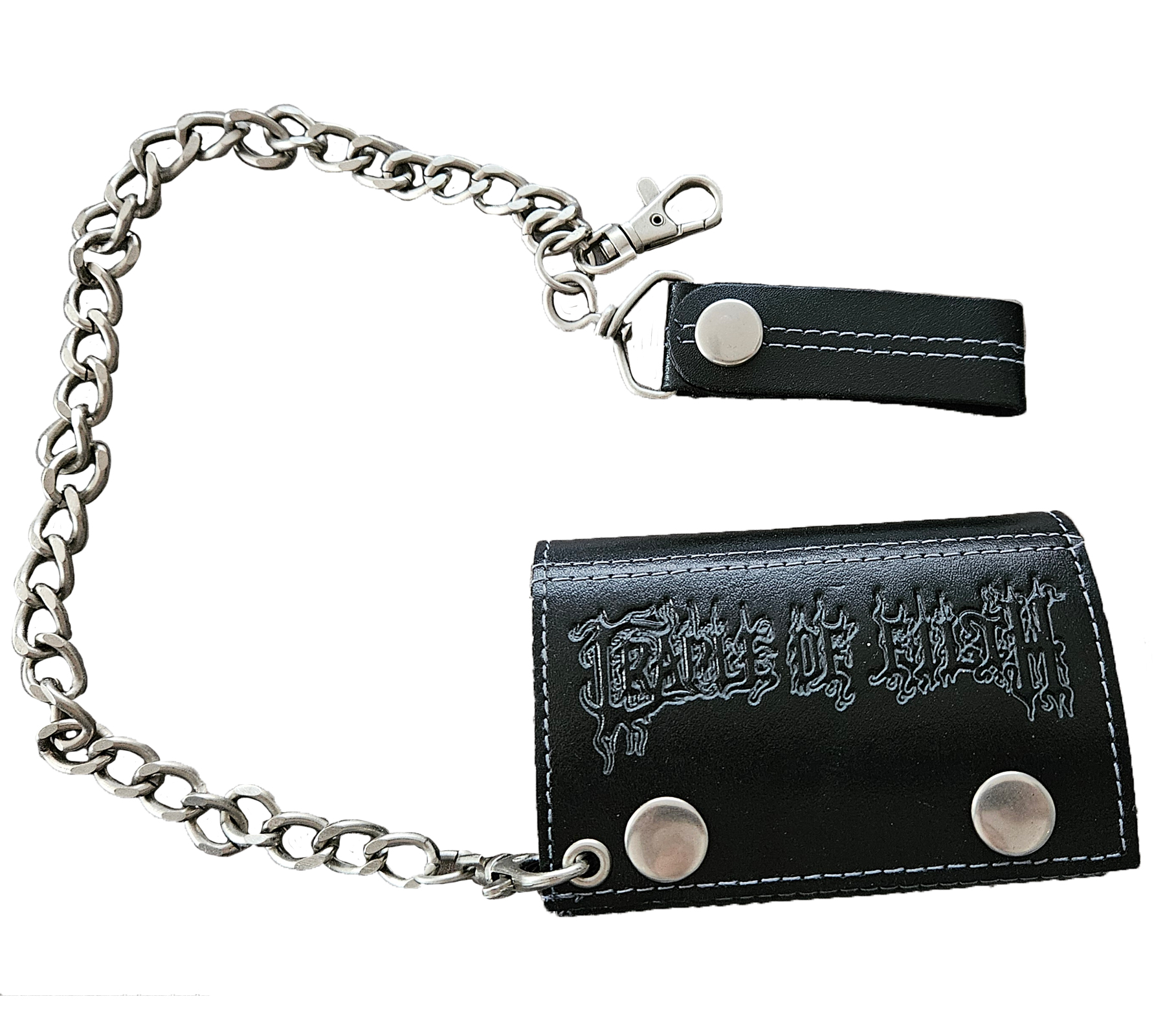 Cradle of Filth Vinyl Stilvolle walisische Metalband Band-Brieftasche mit Logo-Schriftzug Portemonnaie Schwarz von BioworldMerch