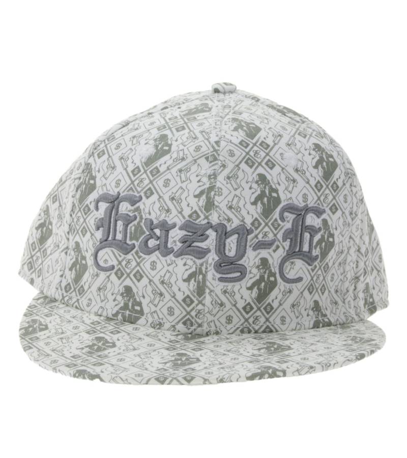 Eazy-E Unisex Flat Brim Cap US Rapper Fan-Wear mit flachem Schirm TC110973ESE4 Weiß/Grau von BioworldMerch
