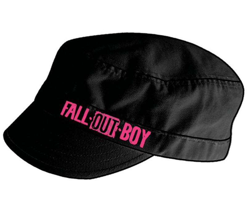 Fall Out Boy Alternative Rock-Band Baumwoll-Cap im Kadetten Style mit Klettverschluss FC103537FOB Schwarz von BioworldMerch