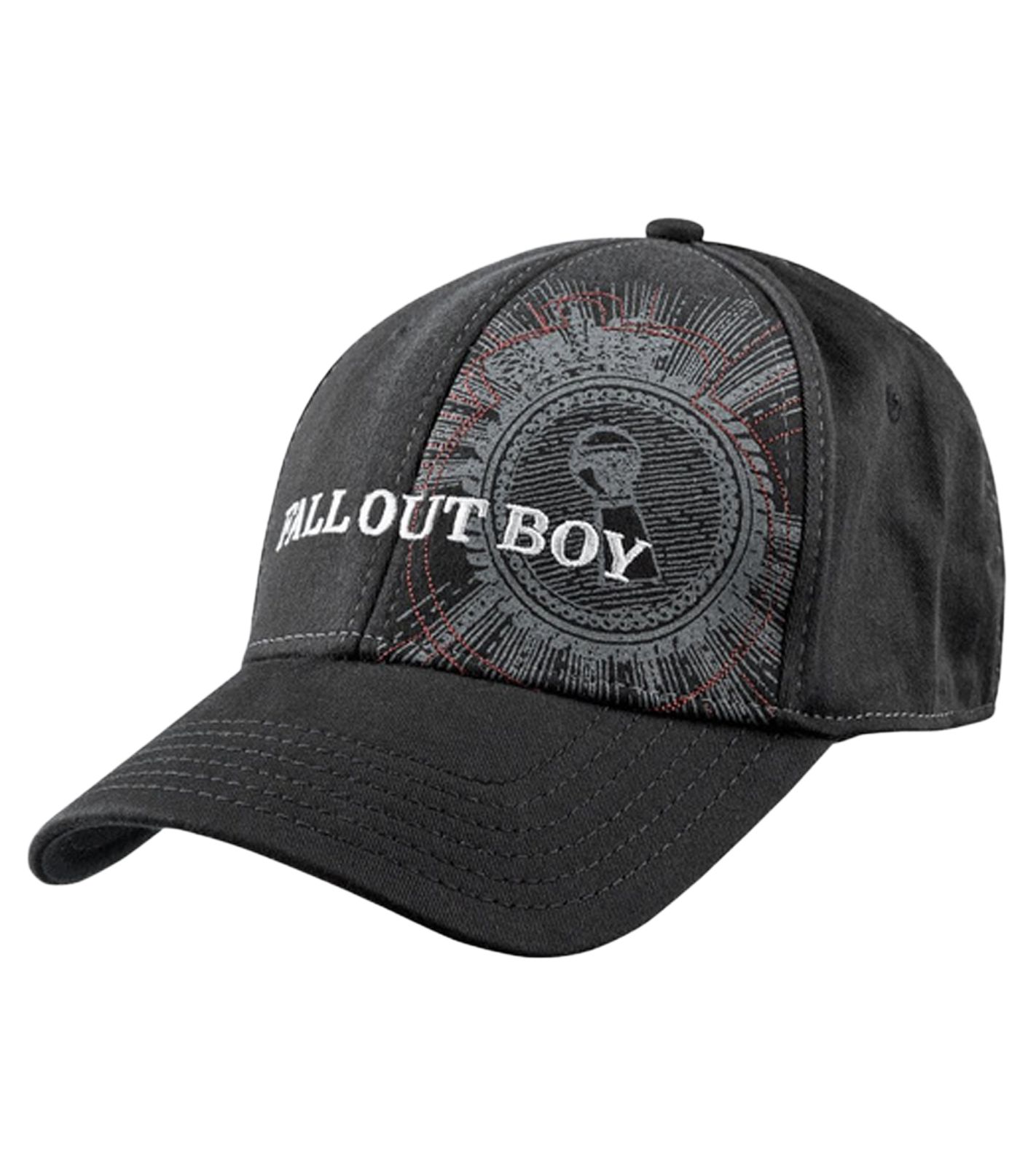 Fall Out Boy Unisex Pop-Punk Trucker-Cap mit Logo-Stickerei Baseball-Cap TC104179FOB Schwarz von BioworldMerch