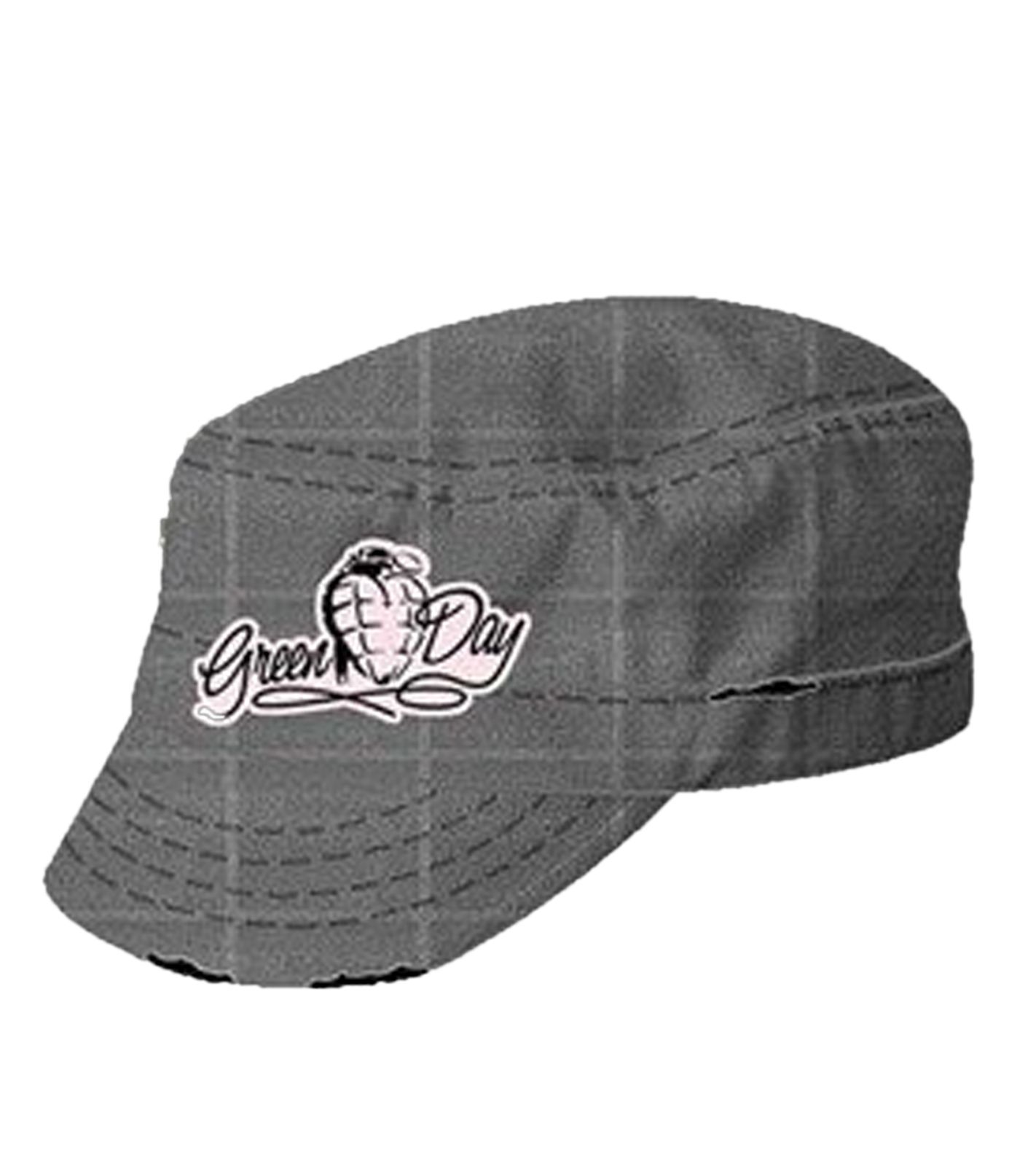 Green Day Unisex Punkrock-Band Baumwoll-Cap im millitärischen Schnitt mit leicht gebogenen Schnitt FC101691GRN Grau Green Day Unisex Punkrock-Band Baumwoll-Cap im millitärischen Schnitt mit leicht gebogenen Schnitt FC101691GRN Grau von BioworldMerch