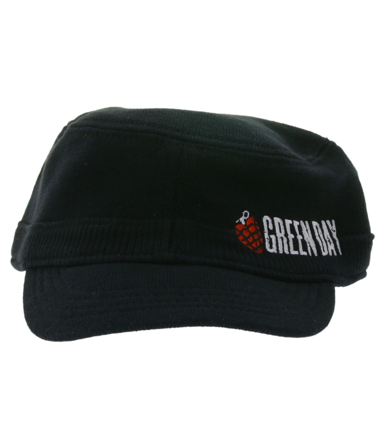 Green Day Unisex Punkrock-Band Baumwoll-Cap im millitärischen Schnitt mit leicht gebogenen Schnitt FC107042GRN Schwarz Green Day Unisex Punkrock-Band Baumwoll-Cap im millitärischen Schnitt mit leicht gebogenen Schnitt FC107042GRN Schwarz von BioworldMerch