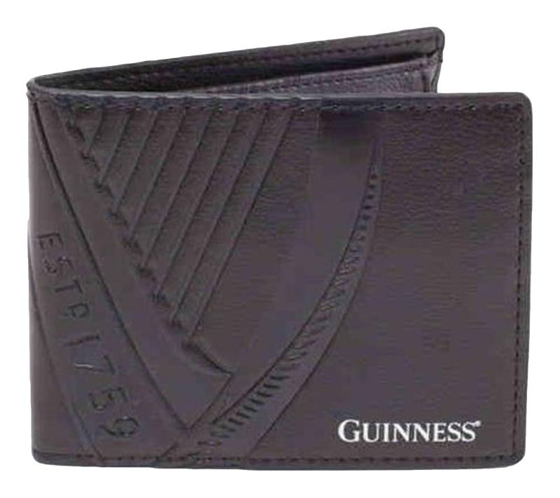 Guinness Portemonnaie mit Logo-Schriftzug Geldbeutel Robuste-Verarbeitung kompakt Schwarz von BioworldMerch
