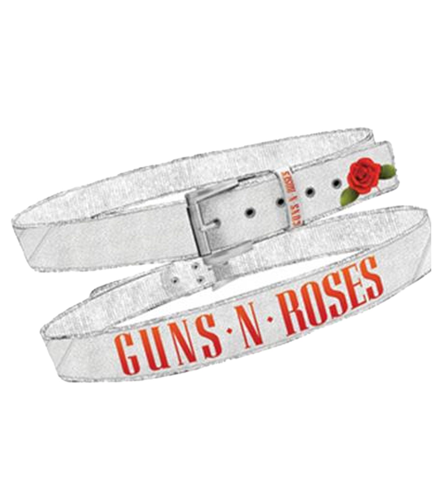 Guns N' Roses Gürtel im Vintage-Look Einheitsgröße 100cm mit Logo-Schriftzug Freizeit-Gürtel BT104882GNR Weiß Guns N' Roses Gürtel im Vintage-Look Einheitsgröße 100cm mit Logo-Schriftzug Freizeit-Gürtel BT104882GNR Weiß von BioworldMerch
