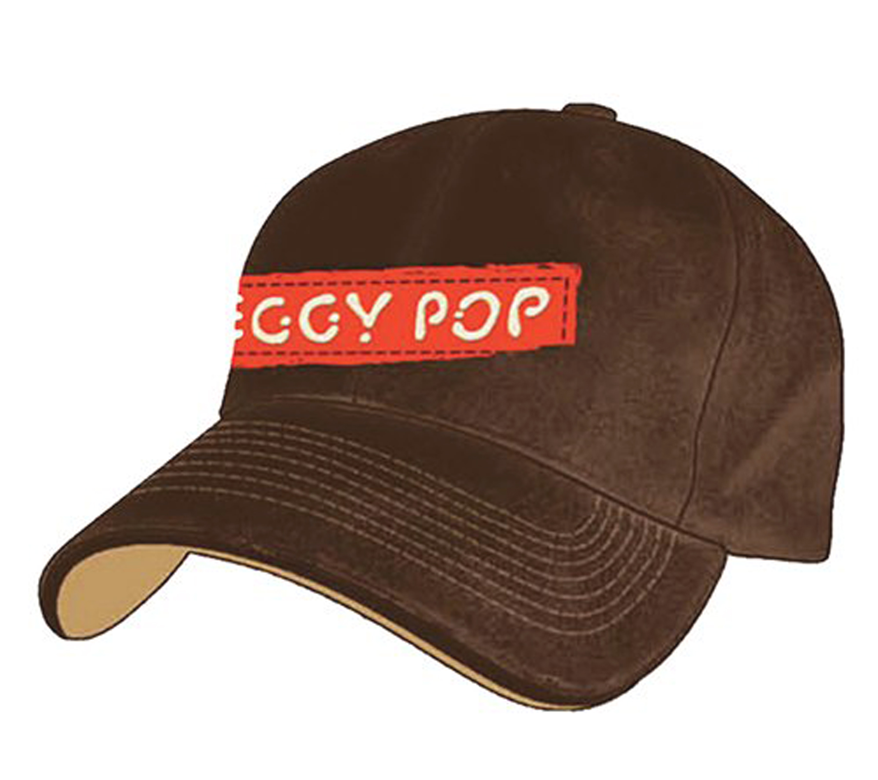 Iggy Pop Unisex Cap Baumwoll-Cap Punk-Rocker mit leicht gebogenem Schirm Base-Cap TC103531IGY Braun Iggy Pop Unisex Cap Baumwoll-Cap Punk-Rocker mit leicht gebogenem Schirm Base-Cap TC103531IGY Braun von BioworldMerch