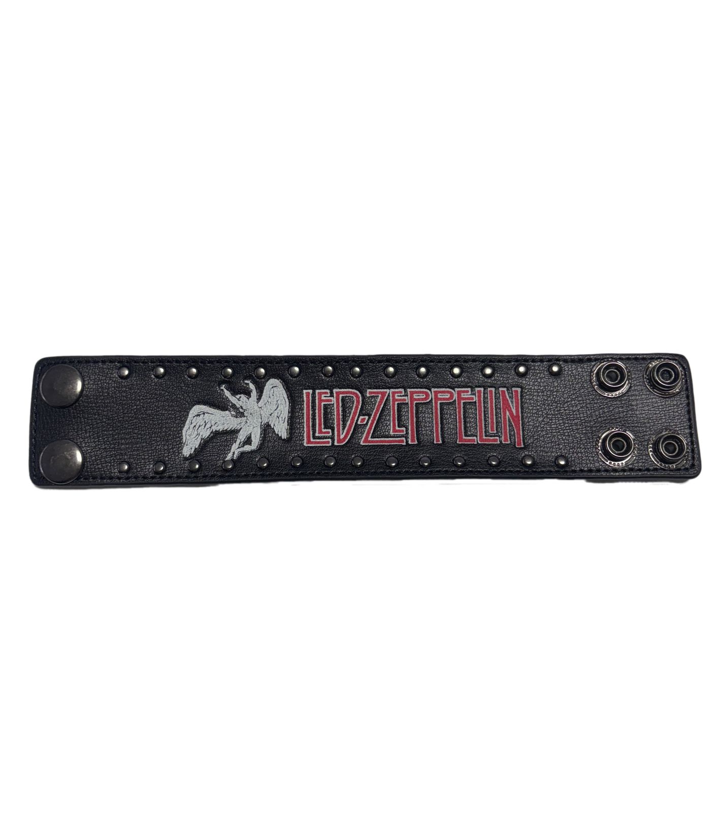 LED-Zeppelin Armband Rockband mit Logo Fan-Artikel Arm-Schmuck Schwarz von BioworldMerch