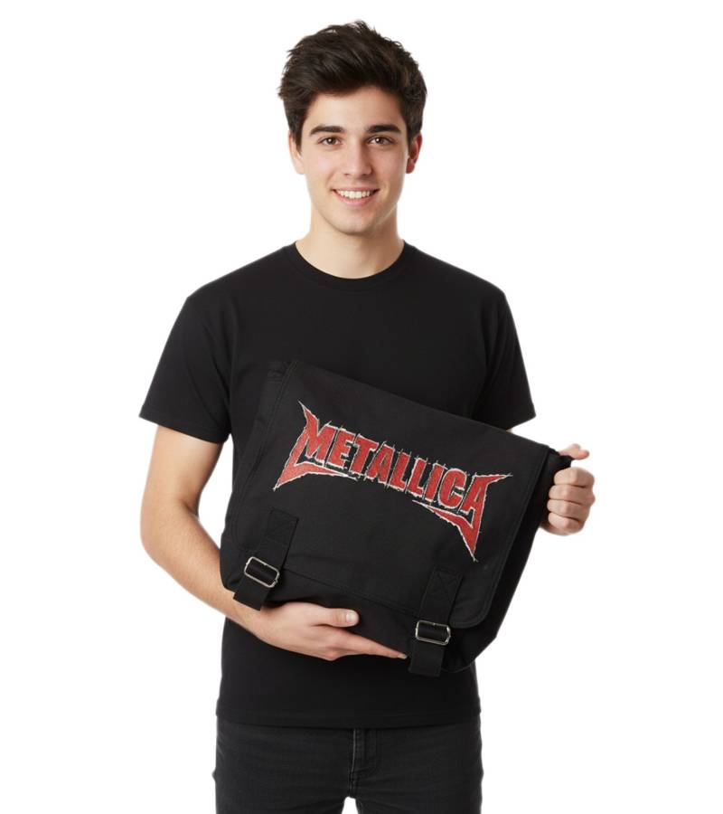Metallica Heavy-Metal-Band Umhänge-Tasche Messengerbag Laptop-Tasche Fan-Artikel MB125101MET Schwarz/Rot Metallica Heavy-Metal-Band Umhänge-Tasche Messengerbag Laptop-Tasche Fan-Artikel MB125101MET Schwarz/Rot von BioworldMerch