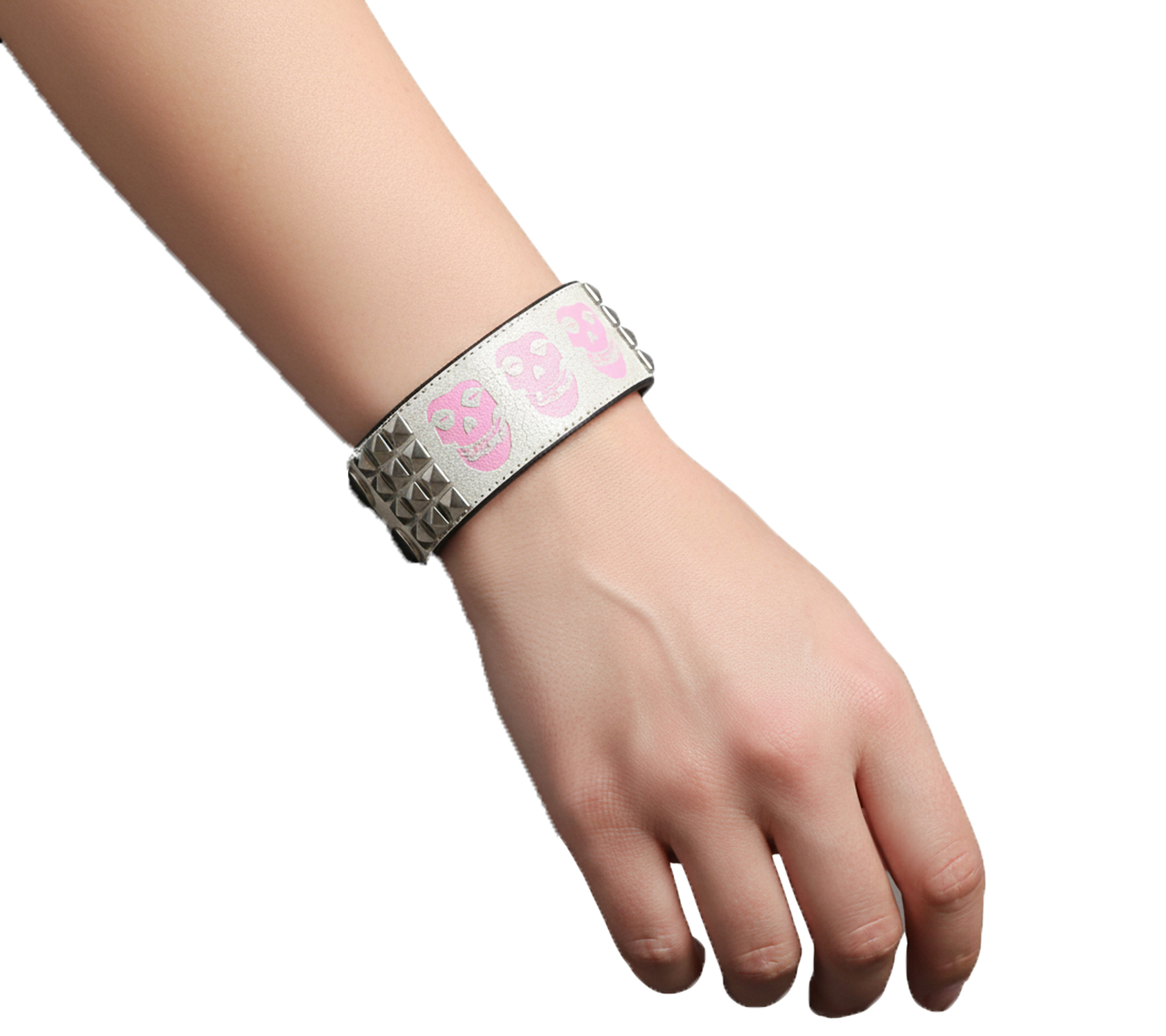 Misfits Armband Rockband mit Logo Fan-Artikel Arm-Schmuck Beige von BioworldMerch