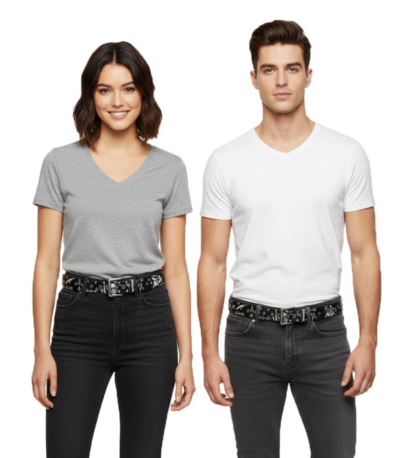 Motörhead Gürtel für Damen oder Herren Einheitsgröße 100cm mit Logo-Schriftzug Freizeit-Gürtel BT104890MTR Schwarz/Grau von BioworldMerch