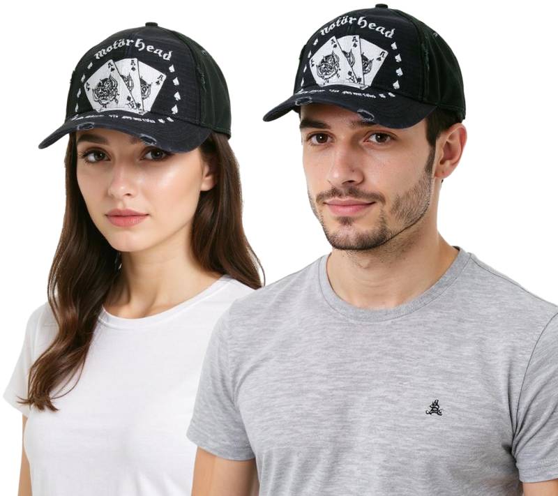 Motorhead Cap stylische Baseball-Cap Baumwoll-Cap Fan-Artikel TC110387MTR Schwarz/Weiß von BioworldMerch