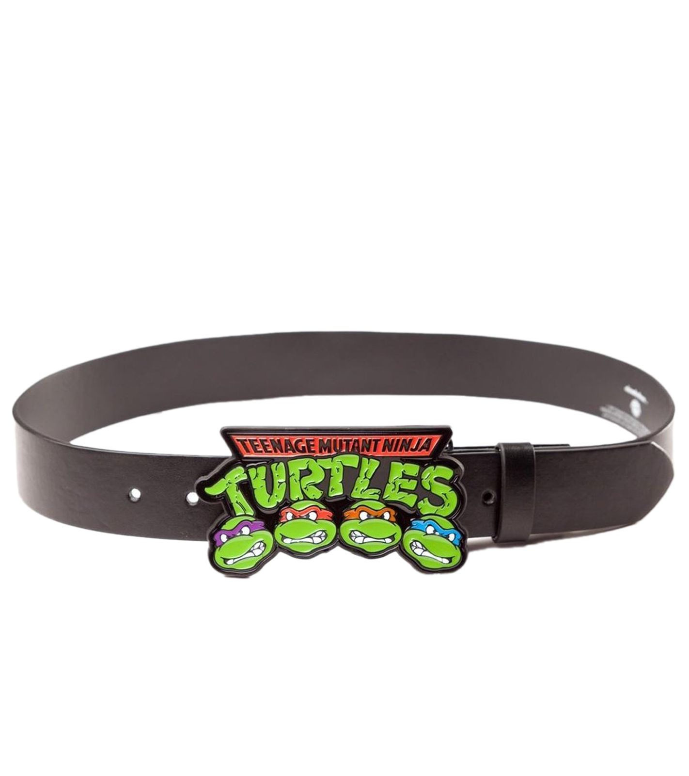 Ninja Turtles Gürtel für Damen oder Herren Leder-Gürtel mit Logo-Schnalle Freizeit-Gürtel 126.5cm BT160648TMT Schwarz Ninja Turtles Gürtel für Damen oder Herren Leder-Gürtel mit Logo-Schnalle Freizeit-Gürtel 126.5cm BT160648TMT Schwarz von BioworldMerch
