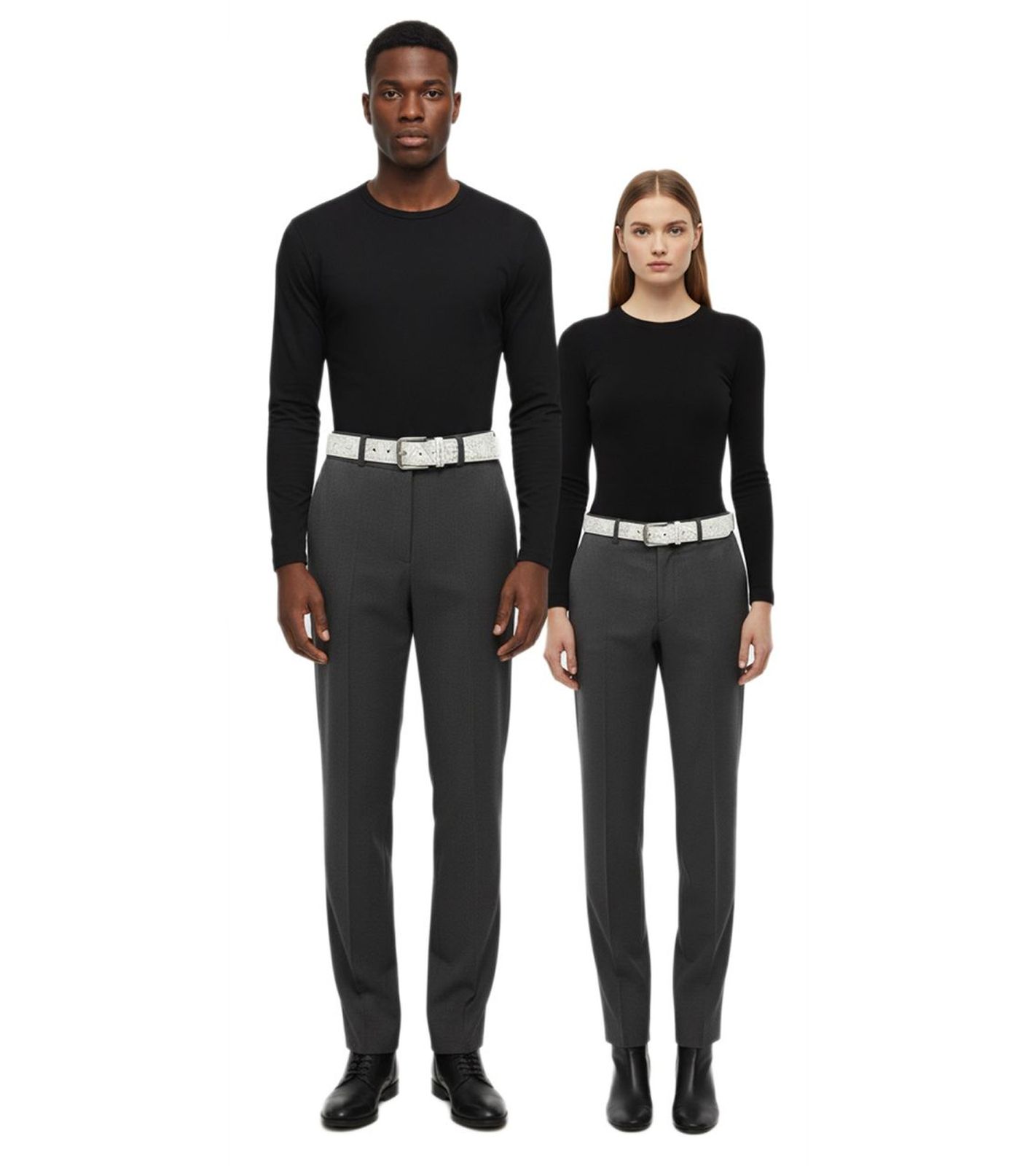 Panic! At The Disco Rockband Leder-Gürtel mit stylischen Muster Freizeit-Gürtel Weiß/Grau  von BioworldMerch