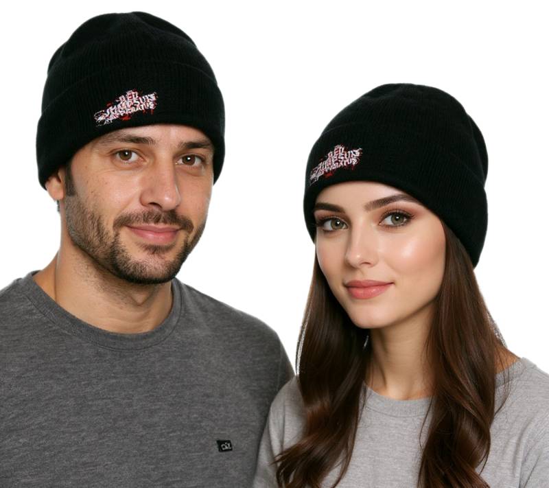 RED JUMPSUIS APPARATUS Unisex Beanie Baumwoll-Mütze im klassischen Schnitt KC110824RJA Schwarz/Rot/Weiß RED JUMPSUIS APPARATUS Unisex Beanie Baumwoll-Mütze im klassischen Schnitt KC110824RJA Schwarz/Rot/Weiß von BioworldMerch