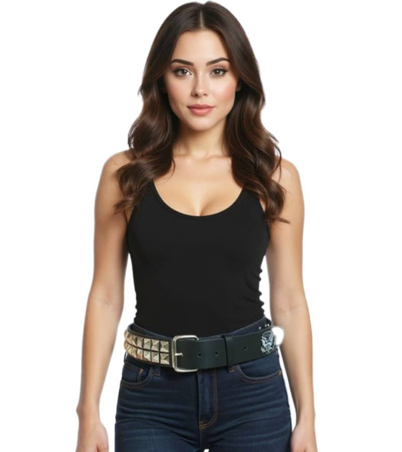 Ramones Gürtel der Punk-Band für Damen oder Herren verstellbarer Freizeit-Gürtel BT103980RAM4 Schwarz von BioworldMerch