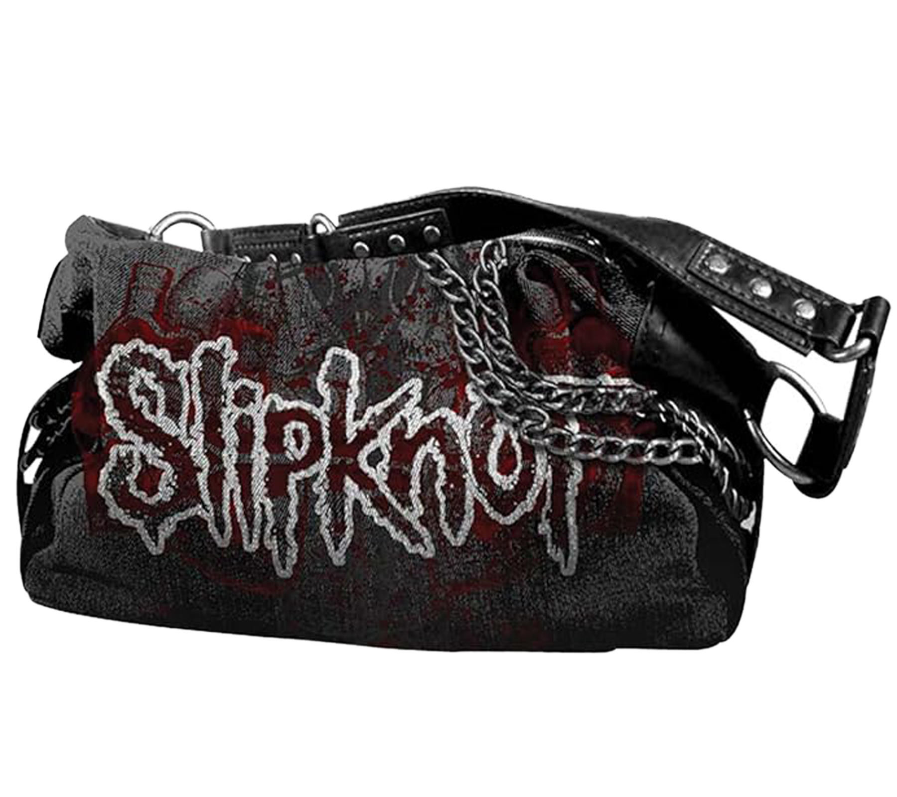 SLIPKNOT Metal-Band Schulter-Tasche Damen Handtasche mit Nieten und Ketten LB111186SLP0 Schwarz/Bunt SLIPKNOT Metal-Band Schulter-Tasche Damen Handtasche mit Nieten und Ketten LB111186SLP0 Schwarz/Bunt von BioworldMerch