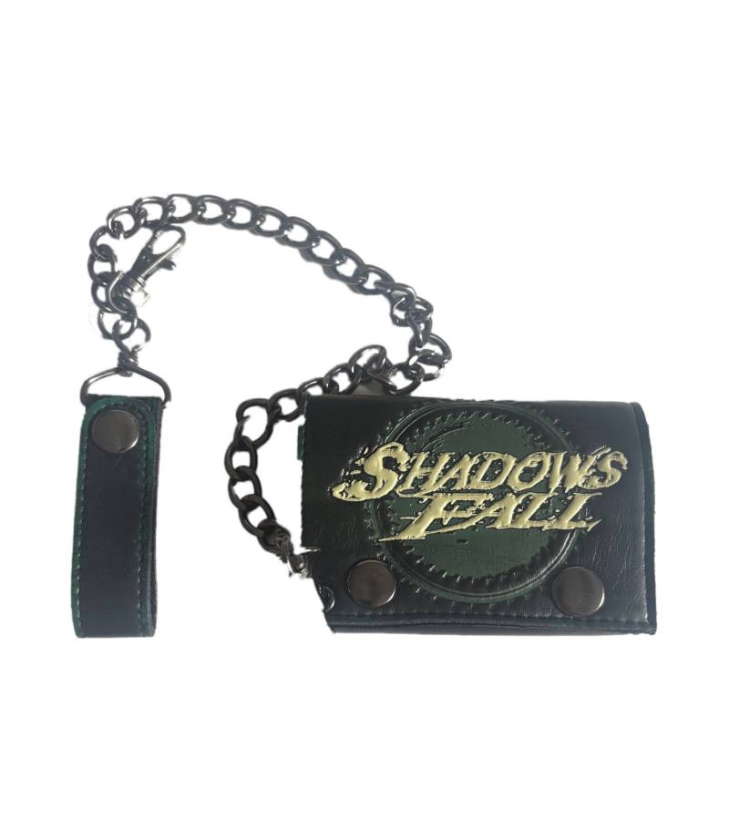Shadows Fall Stilvolle Band-Brieftasche mit Logo-Schriftzug Portemonnaie LW105788SHF Schwarz/Grün von BioworldMerch