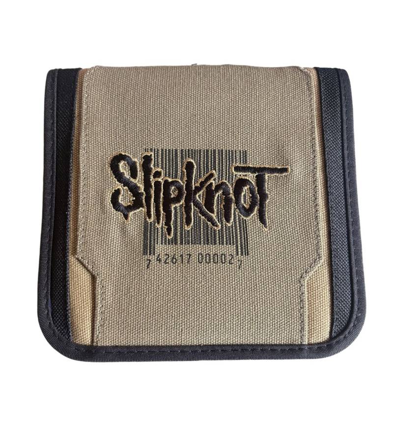 Slipknot CD-Tasche für 24 CD´s CD-Hülle Metal-Band CD-Sammler CD-Schutz Schwarz/Beige von BioworldMerch
