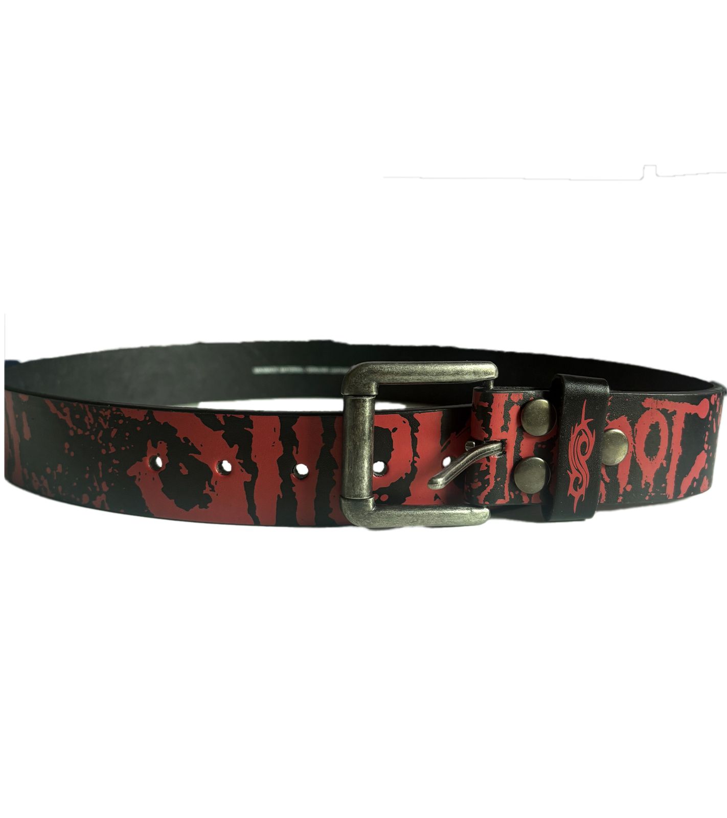 Slipknot Gürtel der Metal-Band für Damen oder Herren Einheitsgröße 95cm verstellbarer Freizeit-Gürtel BT105771SLP Schwarz/Rot Slipknot Gürtel der Metal-Band für Damen oder Herren Einheitsgröße 95cm verstellbarer Freizeit-Gürtel BT105771SLP Schwarz/Rot von BioworldMerch