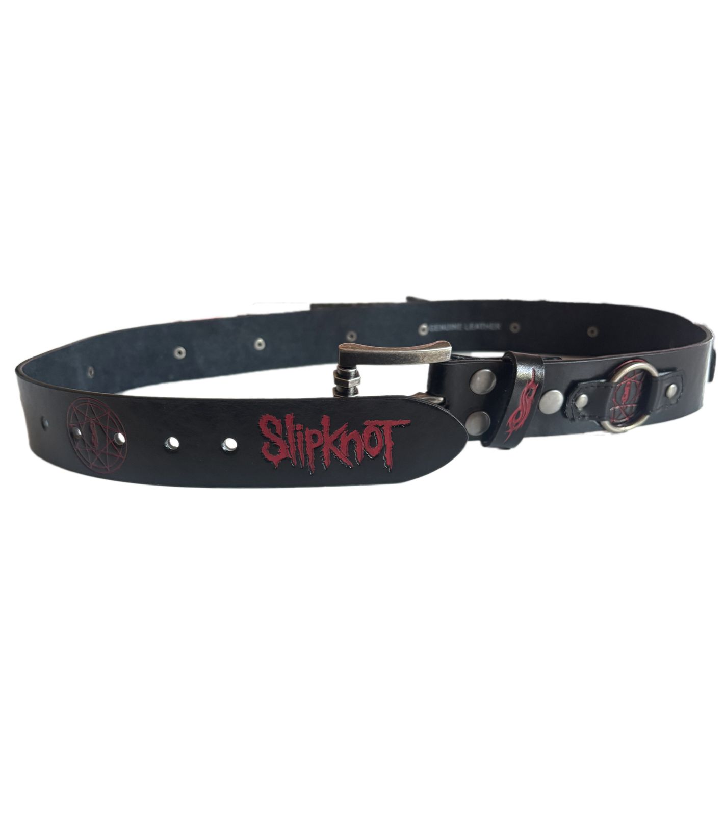 Slipknot Gürtel der Metal-Band für Damen oder Herren Einheitsgröße 95cm verstellbarer Freizeit-Gürtel BT111166LSP3 Schwarz Slipknot Gürtel der Metal-Band für Damen oder Herren Einheitsgröße 95cm verstellbarer Freizeit-Gürtel BT111166LSP3 Schwarz von BioworldMerch