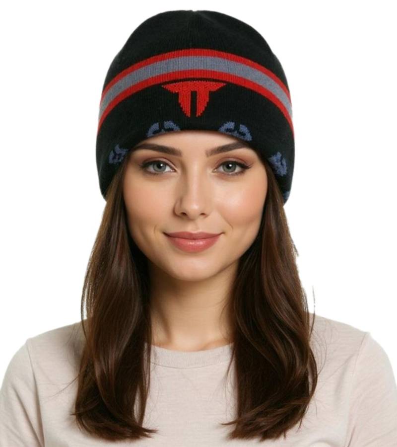 THROWDOWN Unisex Metal-Band Beanie Baumwoll-Mütze im klassischen Schnitt KC122367TDW Schwarz/Rot/Grau THROWDOWN Unisex Metal-Band Beanie Baumwoll-Mütze im klassischen Schnitt KC122367TDW Schwarz/Rot/Grau von BioworldMerch