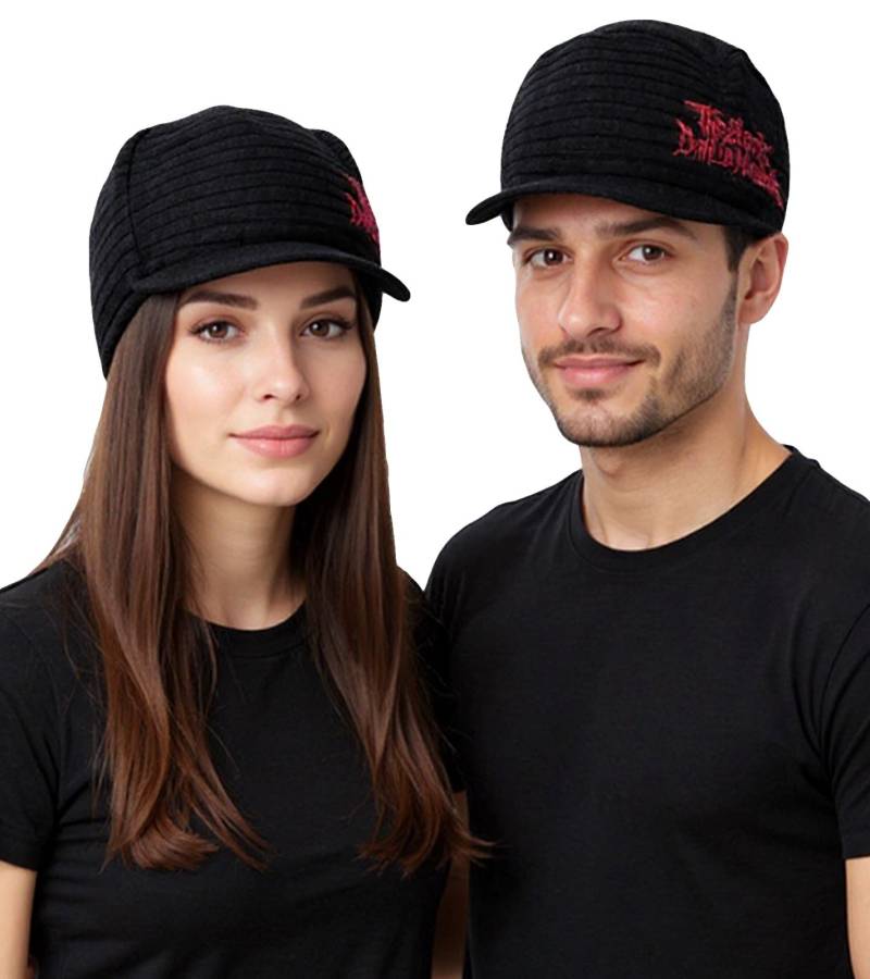 The Black Dahlia Murder Unisex Schirm-Mütze mit Logo-Schriftzug Schirm-Beanie Strick-Mütze KC107206BDM Schwarz von BioworldMerch