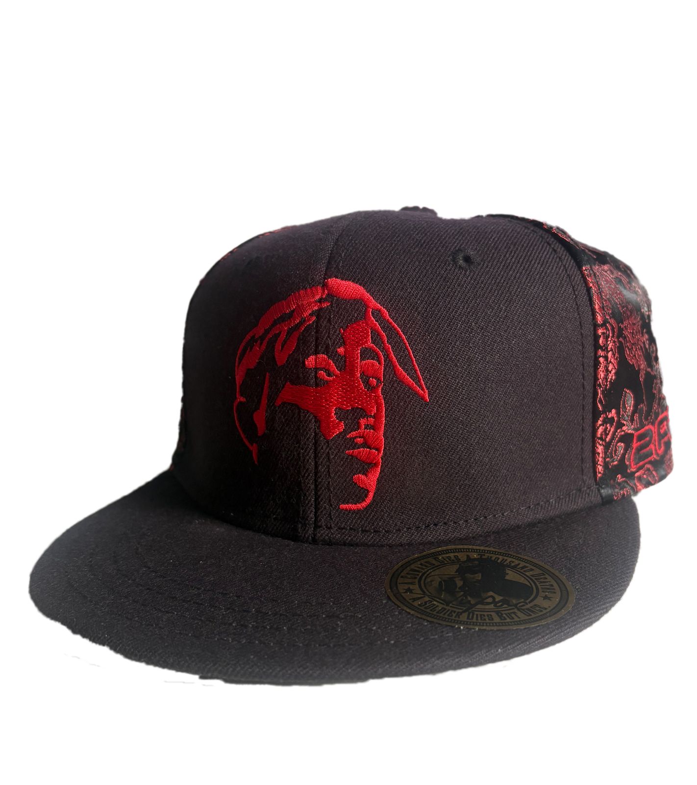 Tupac Damen und Herren Hip Hop Cap mit Tupac-Stickerei Flat-Rim TC108517TUP3 Schwarz/Rot Tupac Damen und Herren Hip Hop Cap mit Tupac-Stickerei Flat-Rim TC108517TUP3 Schwarz/Rot von BioworldMerch