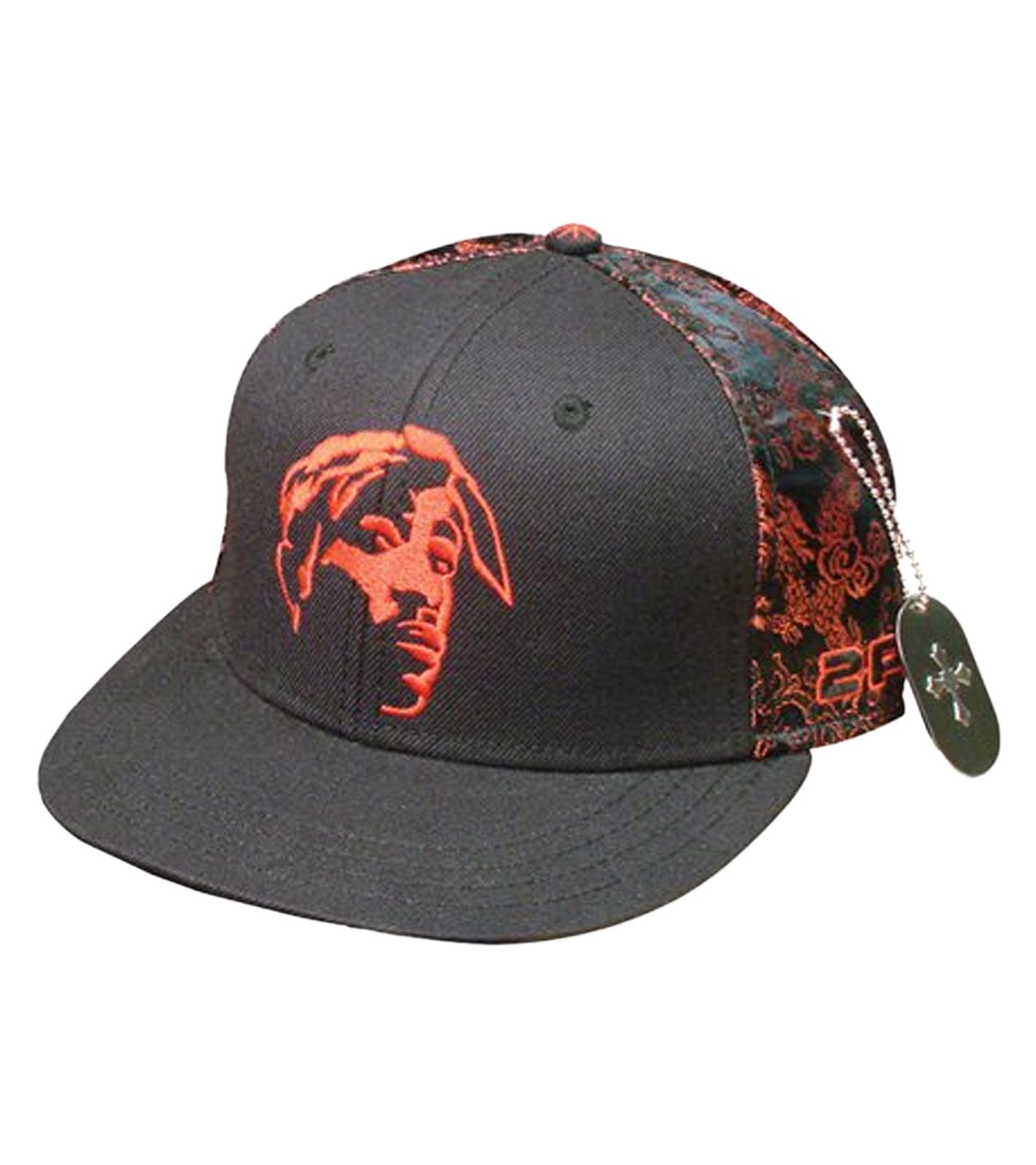 Tupac Damen und Herren Hip Hop Cap mit Tupac-Stickerei Flat-Rim TC108517TUP4 Schwarz/Rot Tupac Damen und Herren Hip Hop Cap mit Tupac-Stickerei Flat-Rim TC108517TUP4 Schwarz/Rot von BioworldMerch