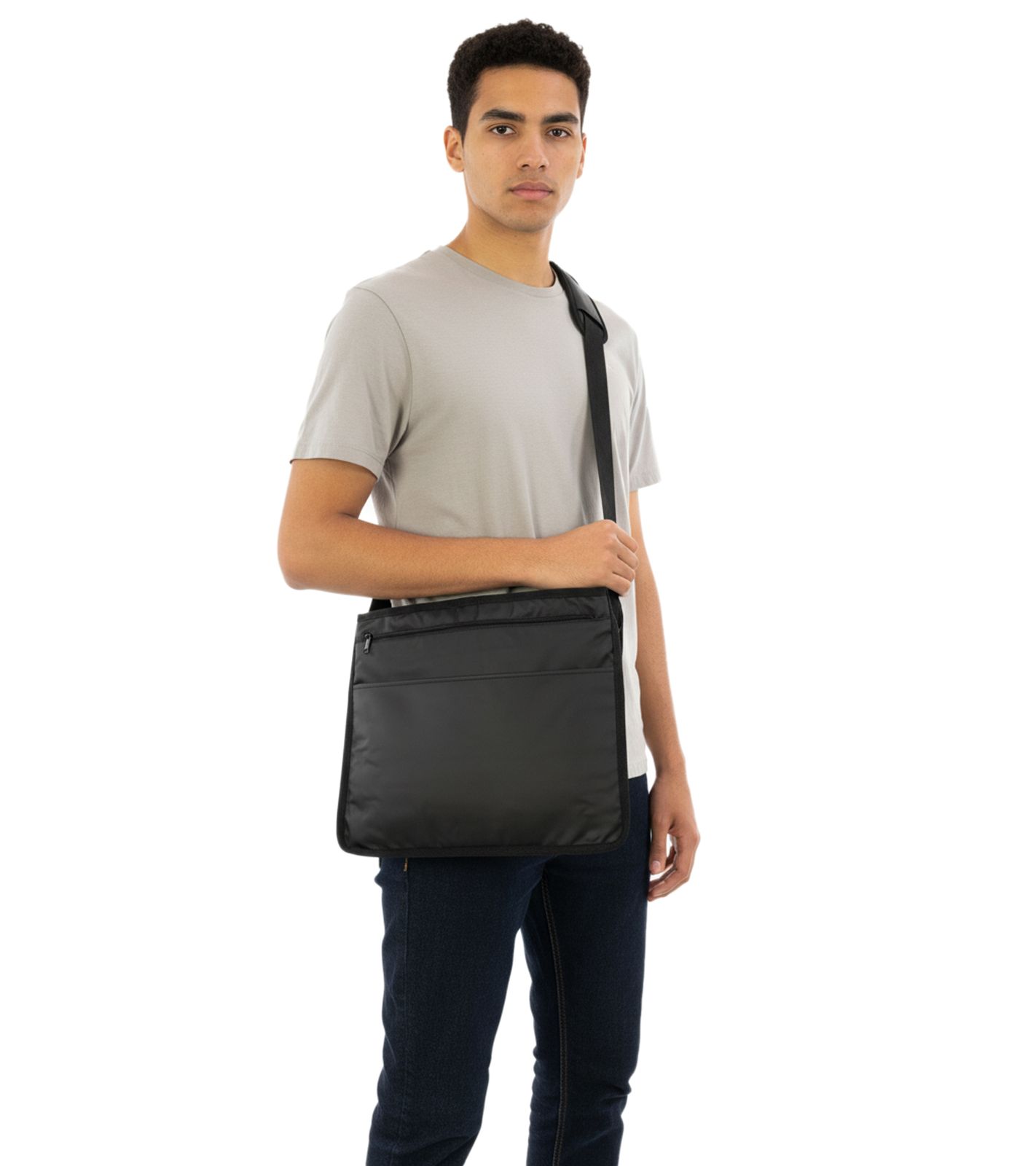 Umhänge-Tasche Messengerbag Laptop-Tasche Schulter-Tasche 37 x 32 x 4 cm 13-14 Zoll Schwarz von BioworldMerch