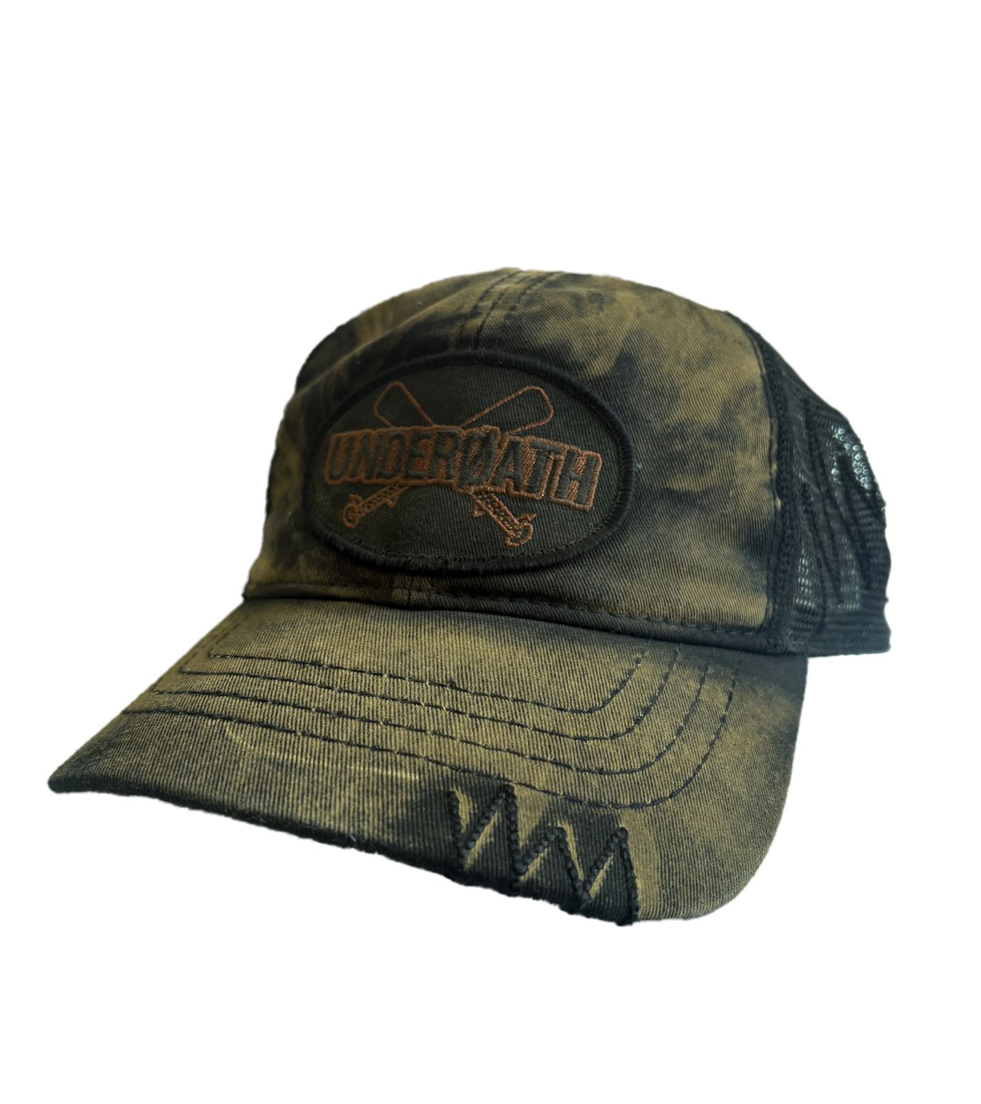 Underoath Unisex Metalcore-Band Trucker-Cap mit atmungsaktiven Mesh-Einsatz Baseball-Cap TC108718UND Braun/Schwarz Underoath Unisex Metalcore-Band Trucker-Cap mit atmungsaktiven Mesh-Einsatz Baseball-Cap TC108718UND Braun/Schwarz von BioworldMerch