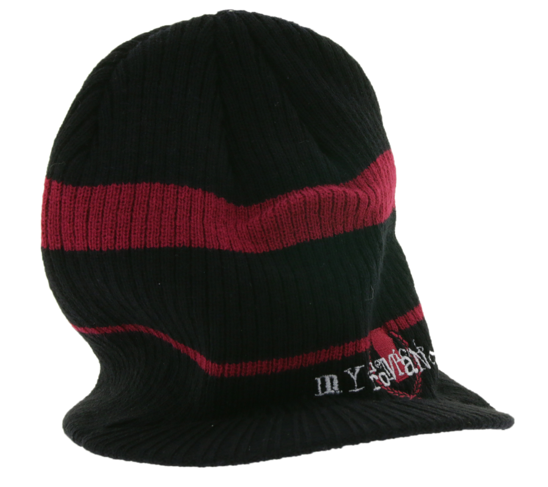 My Chemical Romance Unisex Beanie mit Schriftzug Schirm-Beanie Freizeit-Mütze Schwarz/Pink/Weiß My Chemical Romance Unisex Beanie mit Schriftzug Schirm-Beanie Freizeit-Mütze Schwarz/Pink/Weiß von BioworldMerch
