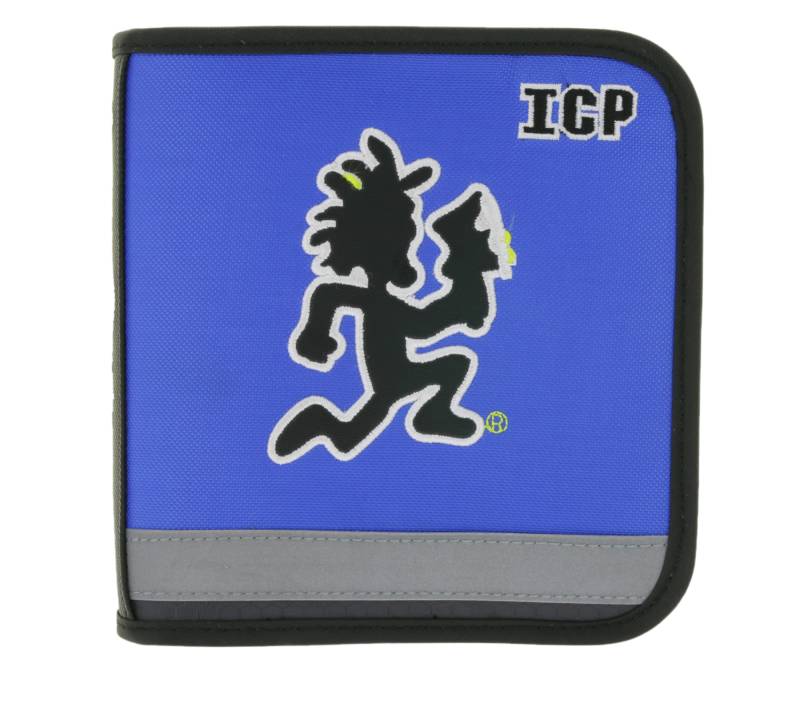 INSANE CLOWN POSSE CD-Hülle von der Horrorcore Rap-Band reflektierend für 24 CD´s Blau/Schwarz/Weiß/Gelb von BioworldMerch