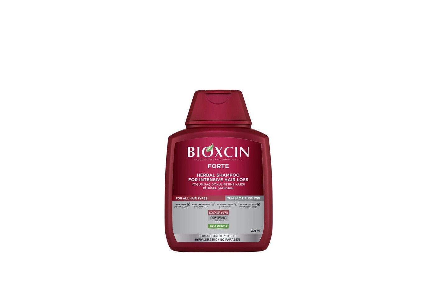 Bioxcin Haarshampoo Bioxcin Forte Shampoo – Intensive Pflege gegen Haarausfall, B11, 300ml von Bioxcin
