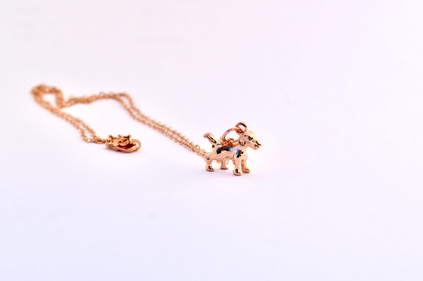 Rosegold Hunde Charm Halskette Gold Kette Für Frauen Weihnachten Geschenk Für Mama Gift Hund Hundeliebhaber Labrador Süßer von BipNBoundBoutique