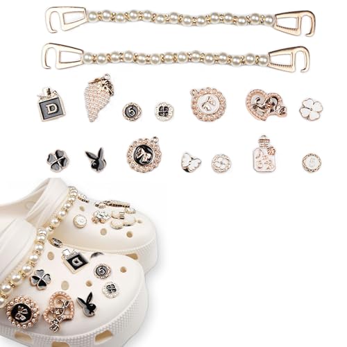 18 Stück Crocs Anstecker, Schuh Charms, Jibbitz, DIY Stecker Set, Charm für Kinder, Abnehmbar Shoe Charm, Schuhanstecker, Clog Dekor für Mädchen Frauen Kinder von Bipl