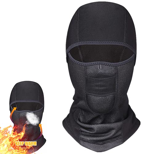 Biqing Sturmhaube Motorrad Balaclava Skimaske Sturmmaske Fleece Warm Gesichtsmaske Wasserdicht Winddicht fur Herren Damen,Schwarz. Biqing Sturmhaube Motorrad Balaclava Skimaske Sturmmaske Fleece Warm Gesichtsmaske Wasserdicht Winddicht fur Herren Damen,Schwarz. von Biqing