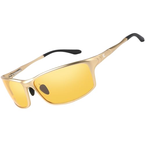 Bircenpro Nachtsichtbrille zum Fahren, Blendfreie HD-Al-Mg Metall Rahmen Nachtfahrbrille für Herren und Damen Bircenpro Nachtsichtbrille zum Fahren, Blendfreie HD-Al-Mg Metall Rahmen Nachtfahrbrille für Herren und Damen von Bircenpro