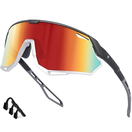 Bircenpro Sportbrille-Sonnenbrille für Herren Damen – UV Protection Fahrradbrille Radbrille für Laufen, MTB, Golf, Rennrad und Radfahren von Bircenpro