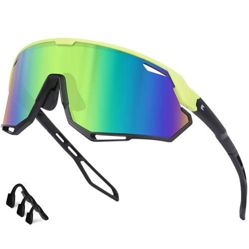 Bircenpro Sportbrille-Sonnenbrille für Herren Damen – UV Protection Fahrradbrille Radbrille für Laufen, MTB, Golf, Rennrad und Radfahren von Bircenpro