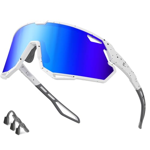 Bircenpro Sportbrille-Sonnenbrille für Herren Damen – UV Protection Fahrradbrille Radbrille für Laufen, MTB, Golf, Rennrad und Radfahren von Bircenpro