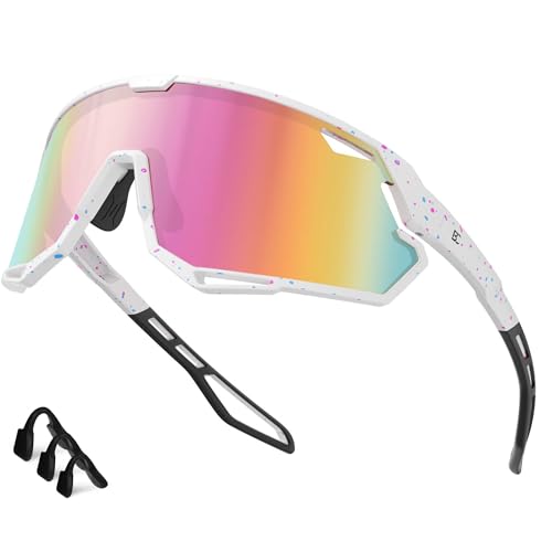Bircenpro Sportbrille-Sonnenbrille für Herren Damen – UV Protection Fahrradbrille Radbrille für Laufen, MTB, Golf, Rennrad und Radfahren von Bircenpro