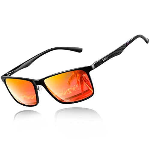 Bircenpro klassische Sonnenbrille für Herren Polarisiert: UV Schutz Modische Sonnenbrille zum Fahren und Angeln mit Al-Mg-Rahmen Bircenpro klassische Sonnenbrille für Herren Polarisiert: UV Schutz Modische Sonnenbrille zum Fahren und Angeln mit Al-Mg-Rahmen von Bircenpro