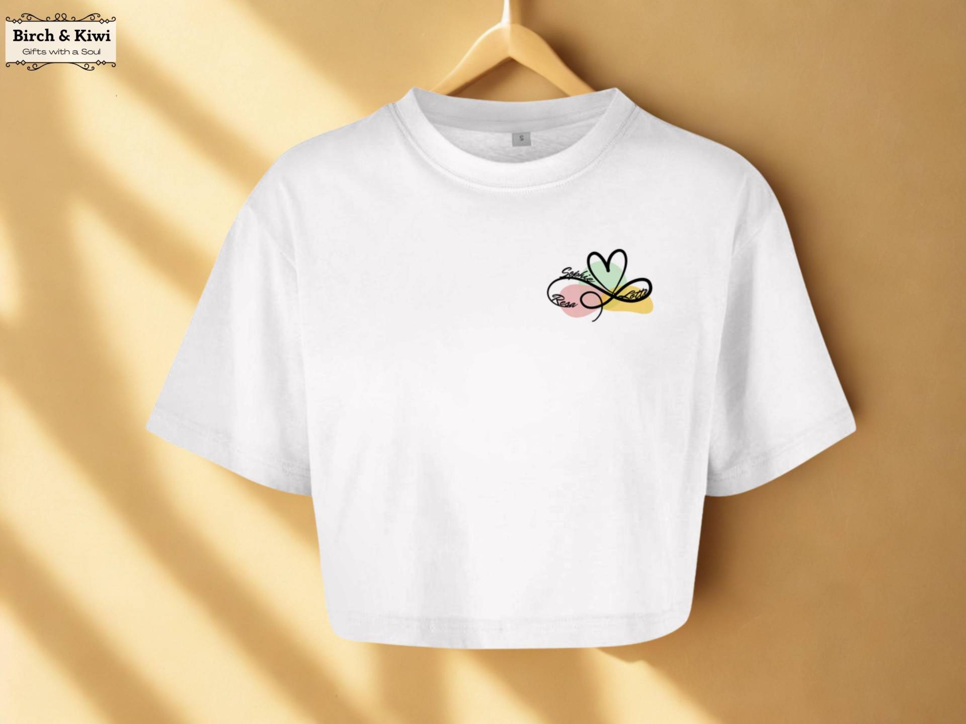 Geschenk Freundin Oversize Crop Top Für Beste Freundinnen Pastellfarben Infinity Symbol - Freundschafts-Shirt Beste Geschenk Freundin Oversize Crop Top Für Beste Freundinnen Pastellfarben Infinity Symbol - Freundschafts-Shirt Beste von BirchAndKiwi