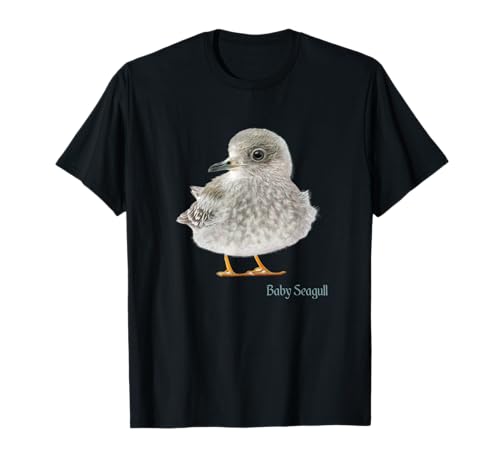 Möwe Shirt Baby Möwe Vogel Ornithologie T-Shirt von Bird Birder and Birding Apparel Company